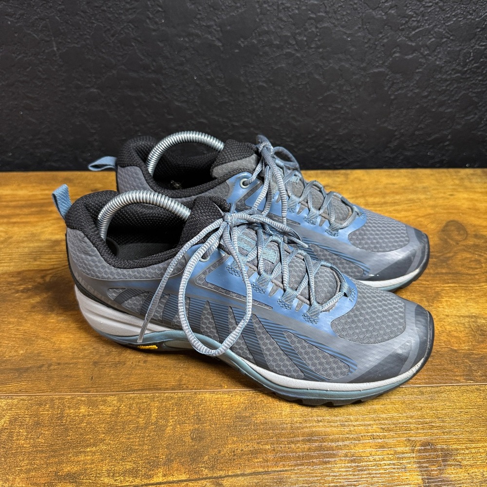 Merrell Siren Edge 3 J034434 Blue Grey Synthetic Hiking Shoes Womens 9.5 EU 40.5